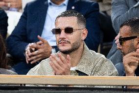 2025 French Open - Celebrities In Stands Night 11 NB