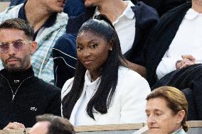 2025 French Open - Celebrities In Stands Night 11 NB