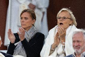 2025 French Open - Celebrities In Stands Night 11 NB