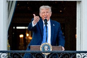 President Trump At A Summer Soiree On The South Lawn Of The White House - DC