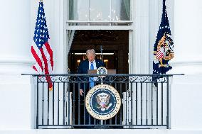 President Trump At A Summer Soiree On The South Lawn Of The White House - DC