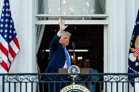 President Trump At A Summer Soiree On The South Lawn Of The White House - DC