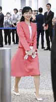Japanese princess Kako leaves for Brazil
