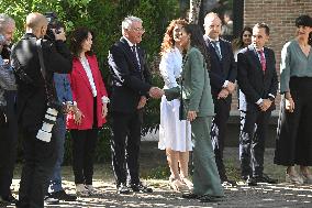 Queen Letizia At Meeting With The Board Of The Student Residence - Madrid