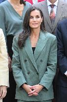 Queen Letizia At Meeting With The Board Of The Student Residence - Madrid