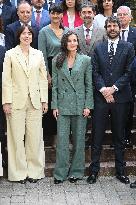 Queen Letizia At Meeting With The Board Of The Student Residence - Madrid