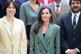 Queen Letizia At Meeting With The Board Of The Student Residence - Madrid