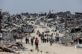 Palestinians Return Home - Gaza