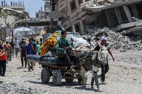 Palestinians Return Home - Gaza