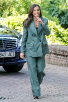 Queen Letizia Attends Meeting with the Board of the Student Residence - Madrid