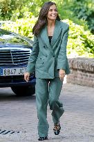 Queen Letizia Attends Meeting with the Board of the Student Residence - Madrid