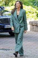Queen Letizia Attends Meeting with the Board of the Student Residence - Madrid