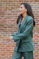 Queen Letizia Attends Meeting with the Board of the Student Residence - Madrid
