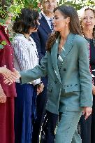 Queen Letizia Attends Meeting with the Board of the Student Residence - Madrid