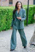 Queen Letizia Attends Meeting with the Board of the Student Residence - Madrid