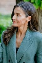 Queen Letizia Attends Meeting with the Board of the Student Residence - Madrid