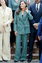Queen Letizia Attends Meeting with the Board of the Student Residence - Madrid