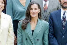 Queen Letizia Attends Meeting with the Board of the Student Residence - Madrid