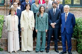 Queen Letizia Attends Meeting with the Board of the Student Residence - Madrid