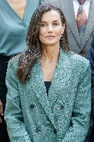 Queen Letizia Attends Meeting with the Board of the Student Residence - Madrid