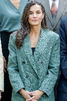 Queen Letizia Attends Meeting with the Board of the Student Residence - Madrid