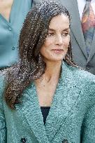 Queen Letizia Attends Meeting with the Board of the Student Residence - Madrid