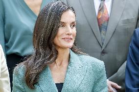 Queen Letizia Attends Meeting with the Board of the Student Residence - Madrid
