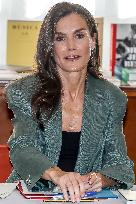 Queen Letizia Attends Meeting with the Board of the Student Residence - Madrid