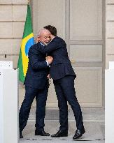Macron And Lula Press Conference - Paris