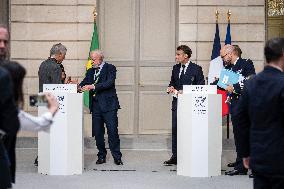 Macron And Lula Press Conference - Paris