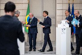 Macron And Lula Press Conference - Paris