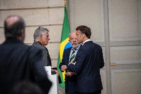 Macron And Lula Press Conference - Paris