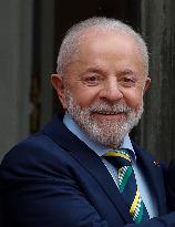 Macron Welcomes Lula At Elysse - Paris
