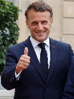 Macron Welcomes Lula At Elysse - Paris
