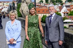 Royal Couple Visit To Prague - Day 2