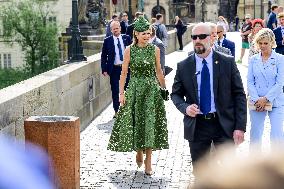 Royal Couple Visit To Prague - Day 2
