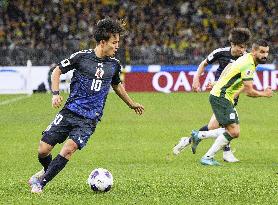 Football: World Cup qualifier between Japan and Australia