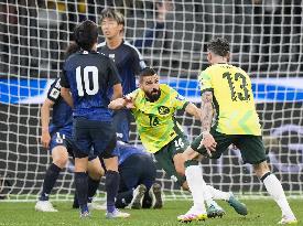 Football: World Cup qualifier between Japan and Australia