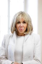 Brigitte Macron and Rosangela Lula da Silva Visit Cite Scolaire Montaigne - Paris