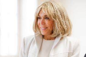 Brigitte Macron and Rosangela Lula da Silva Visit Cite Scolaire Montaigne - Paris