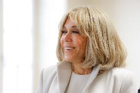 Brigitte Macron and Rosangela Lula da Silva Visit Cite Scolaire Montaigne - Paris