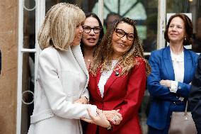 Brigitte Macron and Rosangela Lula da Silva Visit Cite Scolaire Montaigne - Paris