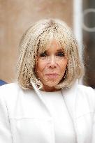 Brigitte Macron and Rosangela Lula da Silva Visit Cite Scolaire Montaigne - Paris