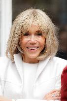 Brigitte Macron and Rosangela Lula da Silva Visit Cite Scolaire Montaigne - Paris