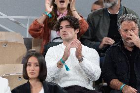 2025 French Open - Celebrities In Stands Day 12 NB