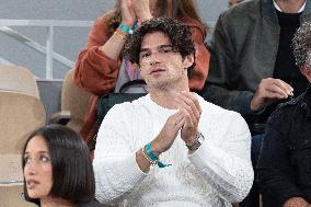 2025 French Open - Celebrities In Stands Day 12 NB