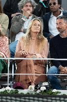 2025 French Open - Celebrities In Stands Day 12 NB