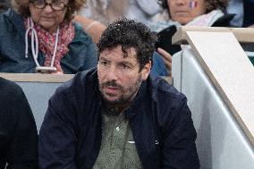 2025 French Open - Celebrities In Stands Day 12 NB