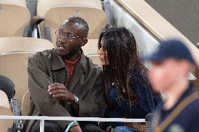 2025 French Open - Celebrities In Stands Day 12 NB
