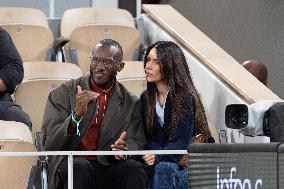2025 French Open - Celebrities In Stands Day 12 NB